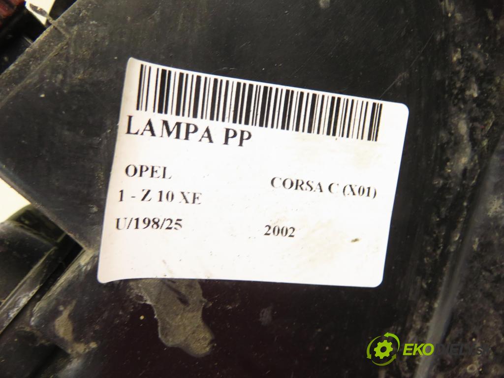 OPEL CORSA C (X01) HB 2002 43,00 1.0 12V 58 - Z 10 XE 973,00 světlo PP