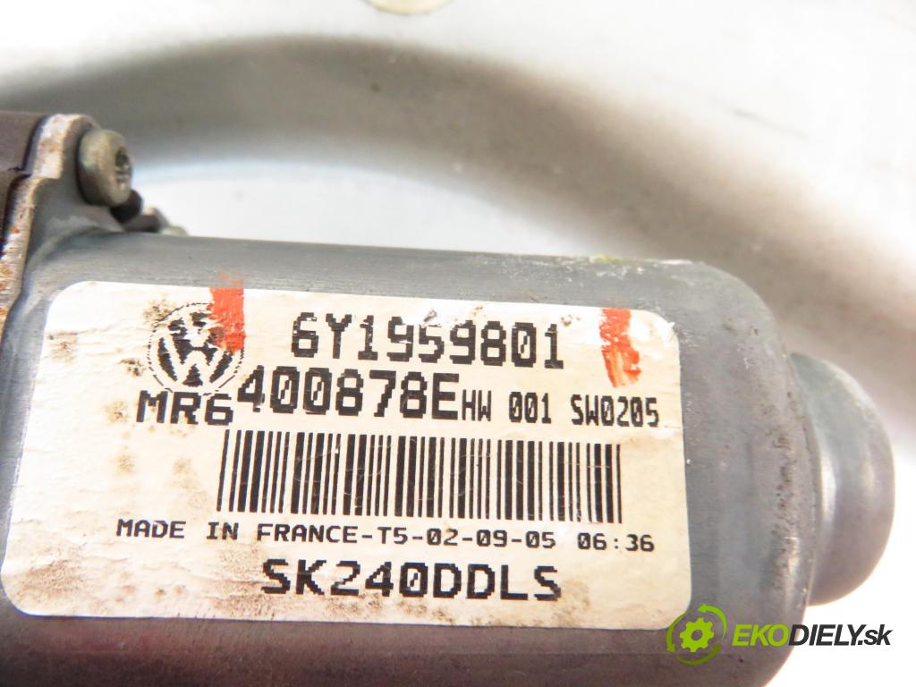 SKODA FABIA I (6Y2) HB 2006 74,00 1.9 TDI PD 100 - ATD 1896,00 mechanismus oken 6Y1837751DA ; 6Y1959801