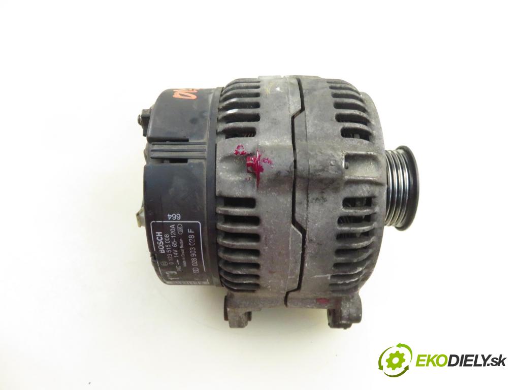 AUDI A4 (8D2, B5) SEDAN 1996 66,00 1.9 TDI - 1Z 1896,00 Alternátor 028903028F ; 0123515008 (Alternátory)