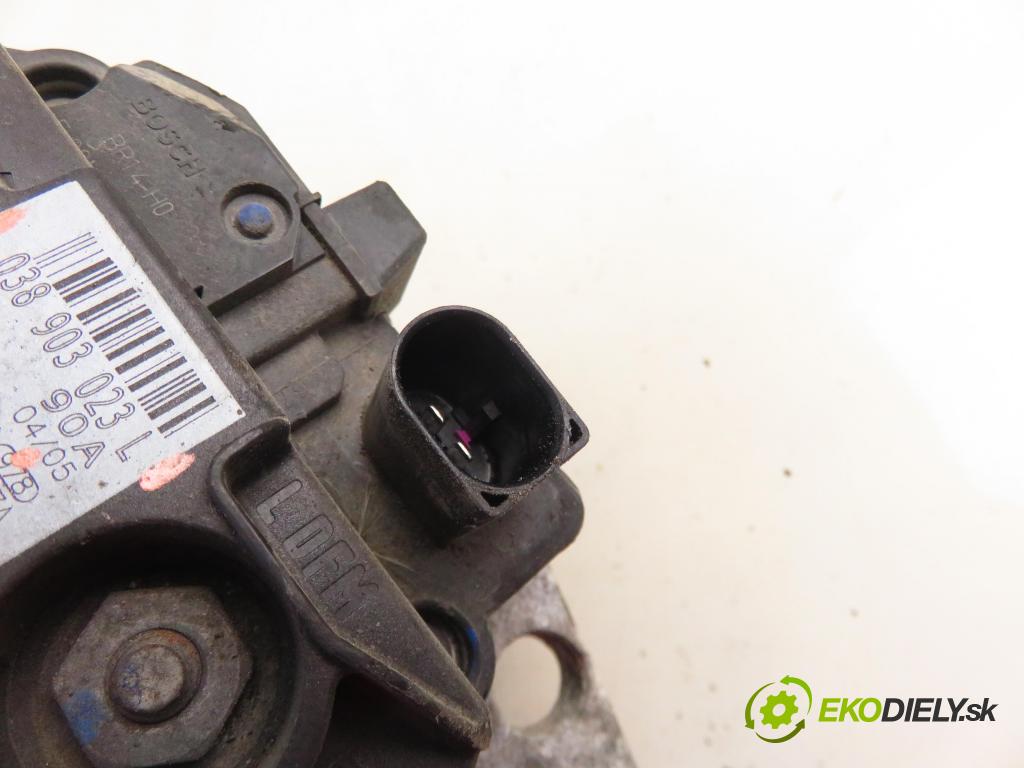 SKODA FABIA I (6Y2) HB 2006 74,00 1.9 TDI PD 100 - ATD 1896,00 Alternátor 038903023L ; 0124325001 (Alternátor)