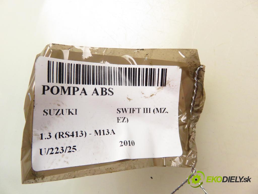 SUZUKI SWIFT III (MZ, EZ) HB 2010 67,00 1.3 91 - M13A 1328,00 Pumpa ABS 06210210394 ; 06210952323 (Pumpa ABS)