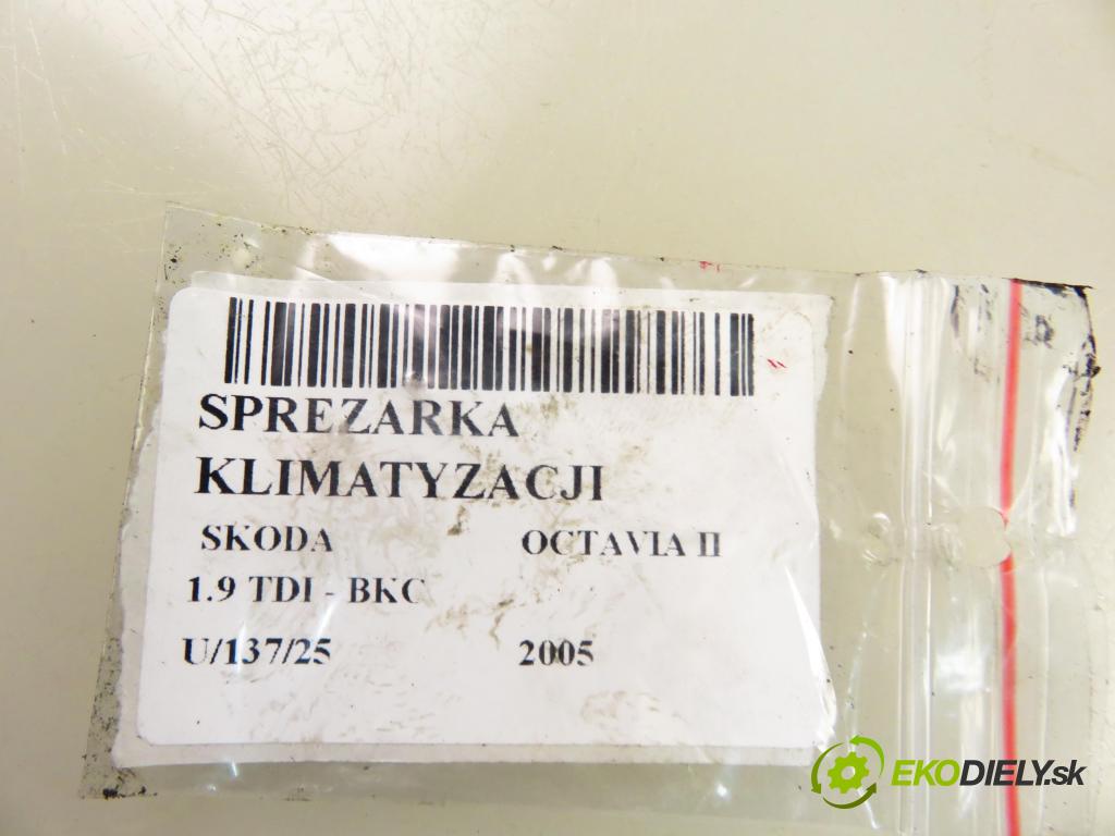 SKODA OCTAVIA II (1Z3) LIFTBACK 2005 77,00 1.9 TDI - BKC 1896,00 KOMPRESOR: klimatizácie 890632 (Kompresor klimatizácie)