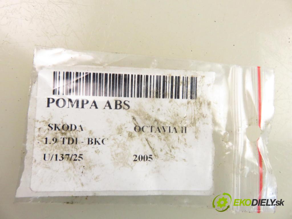 SKODA OCTAVIA II (1Z3) LIFTBACK 2005 77,00 1.9 TDI - BKC 1896,00 Pumpa ABS 1K0907379P ; 10097003153 (Pumpa ABS)