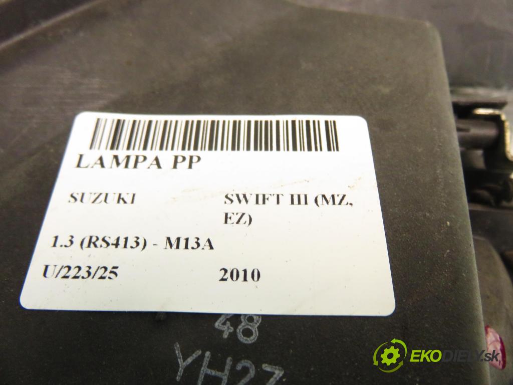SUZUKI SWIFT III (MZ, EZ) HB 2010 67,00 1.3 91 - M13A 1328,00 světlo PP 3510062J11
