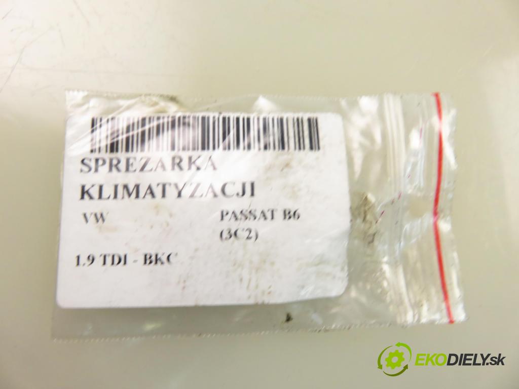 VW PASSAT B6 (3C2) SEDAN 2006 77,00 1.9 TDI PD 105 - BKC 1896,00 KOMPRESOR: klimatizácie 1K0820803Q (Kompresor klimatizácie)