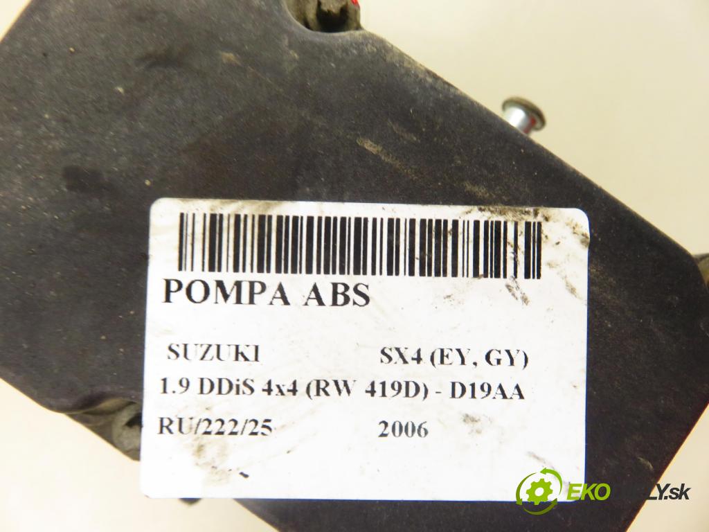 SUZUKI SX4 (EY, GY) CROSSOVER 2006 88,00 1.9 DDiS 4x4 (RW 419D) - D19AA 1910,00 Pumpa ABS 0265800494 (Pumpa ABS)