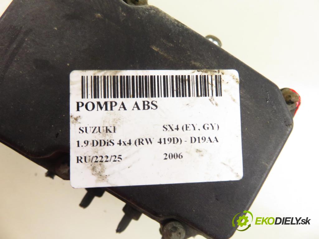 SUZUKI SX4 (EY, GY) CROSSOVER 2006 88,00 1.9 DDiS 4x4 (RW 419D) - D19AA 1910,00 Pumpa ABS 0265800494 (Pumpa ABS)