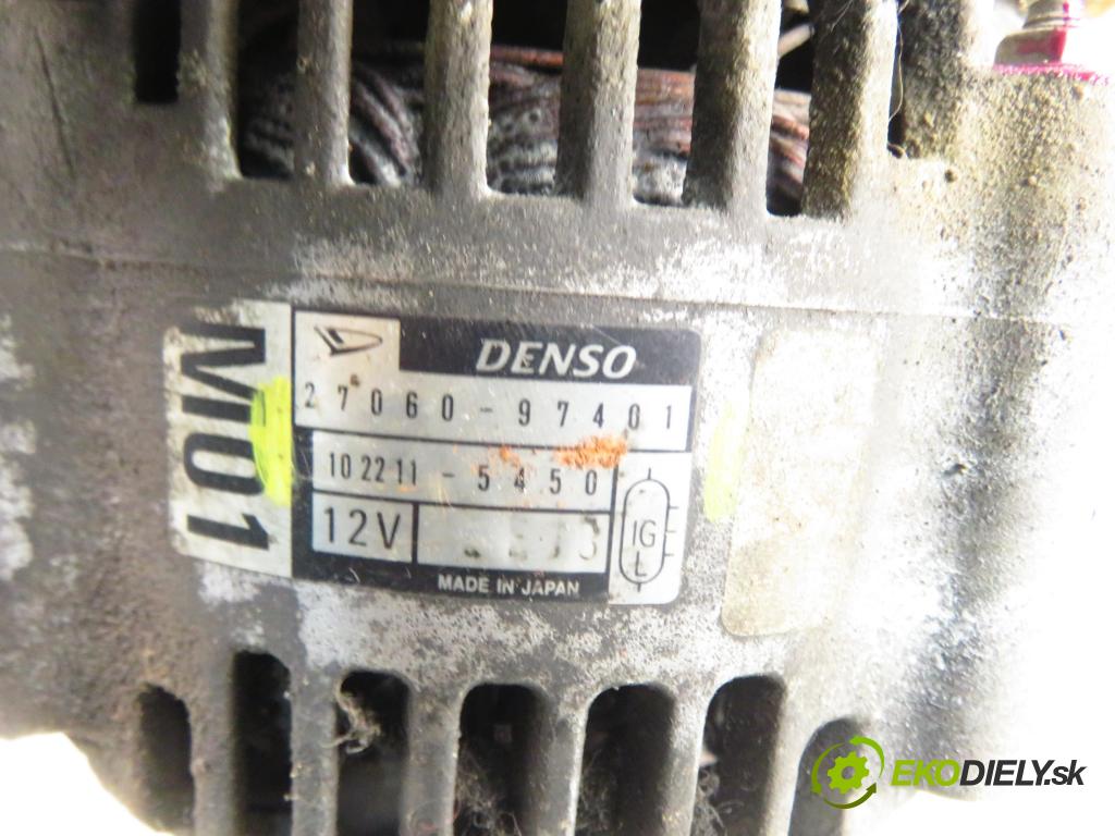 DAIHATSU YRV (M2) HB 2004 64,00 1.3 (M201) 87 - K3-VE 1298,00 Alternátor 2706097401 ; 1022115450 (Alternátor)