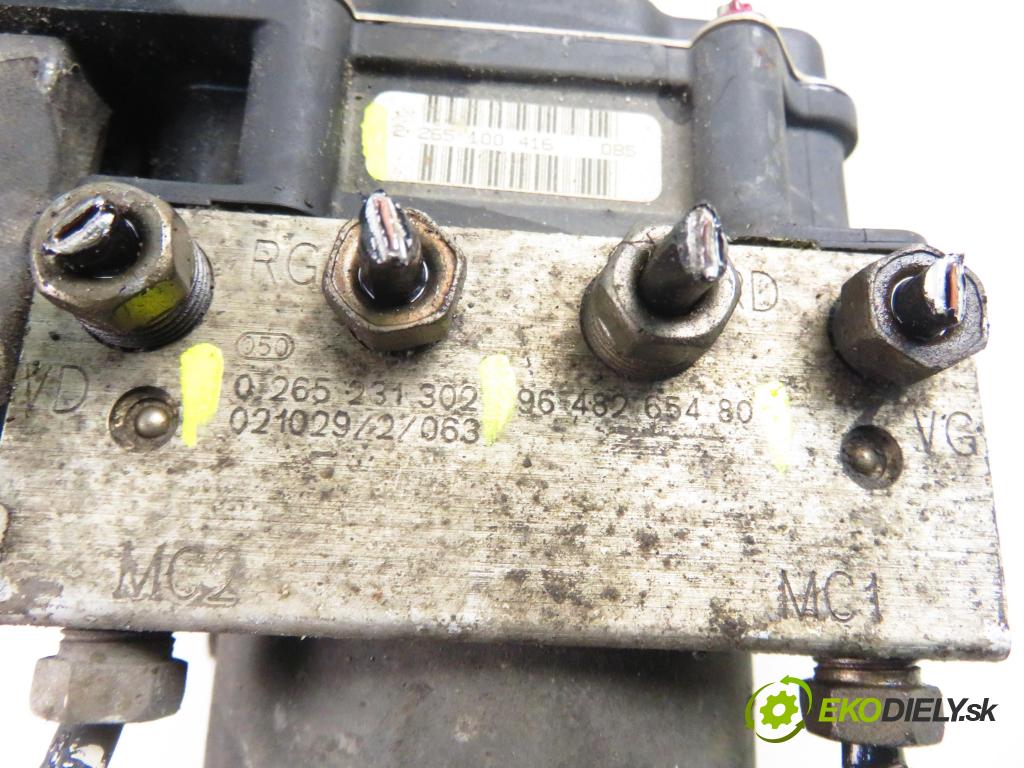 PEUGEOT 307 (3A/C) HB 2003 50,00 1.4 HDi - 8HZ (DV4TD) 1398,00 Pumpa ABS 9648265480 ; 0265231302 ; 0265800301 (Pumpa ABS)