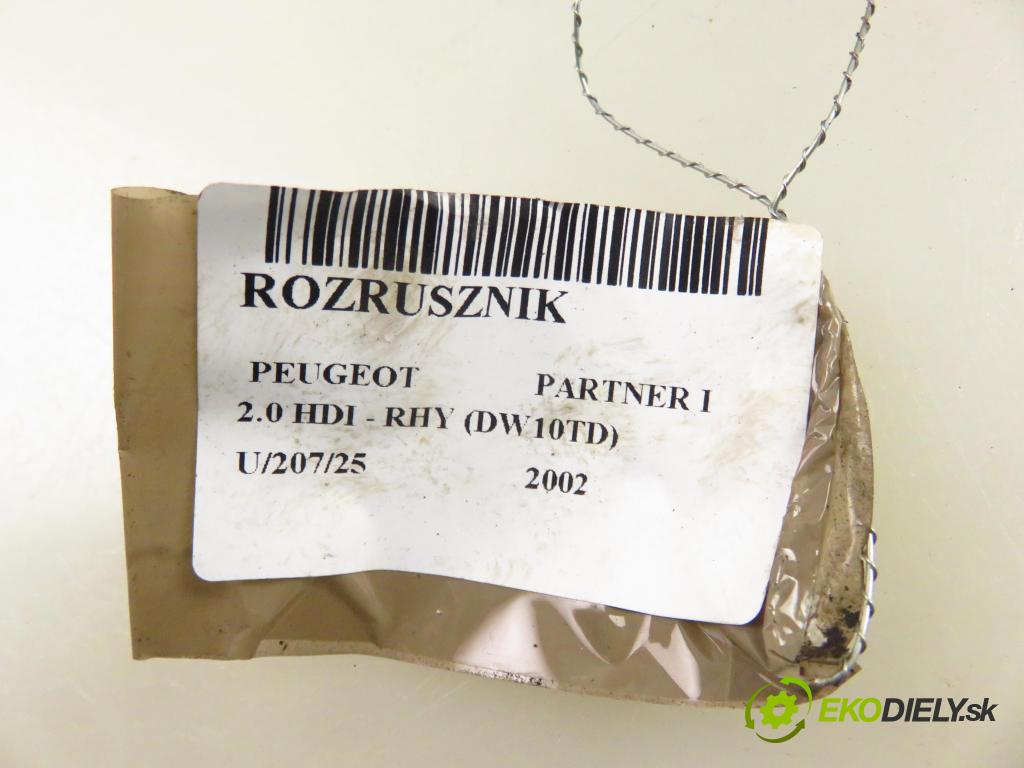 PEUGEOT PARTNER Combispace (5F) KOMBIVAN 2002 66,00 2.0 HDI - RHY (DW10TD) 1997,00 Štartér S5060 (Štartér)