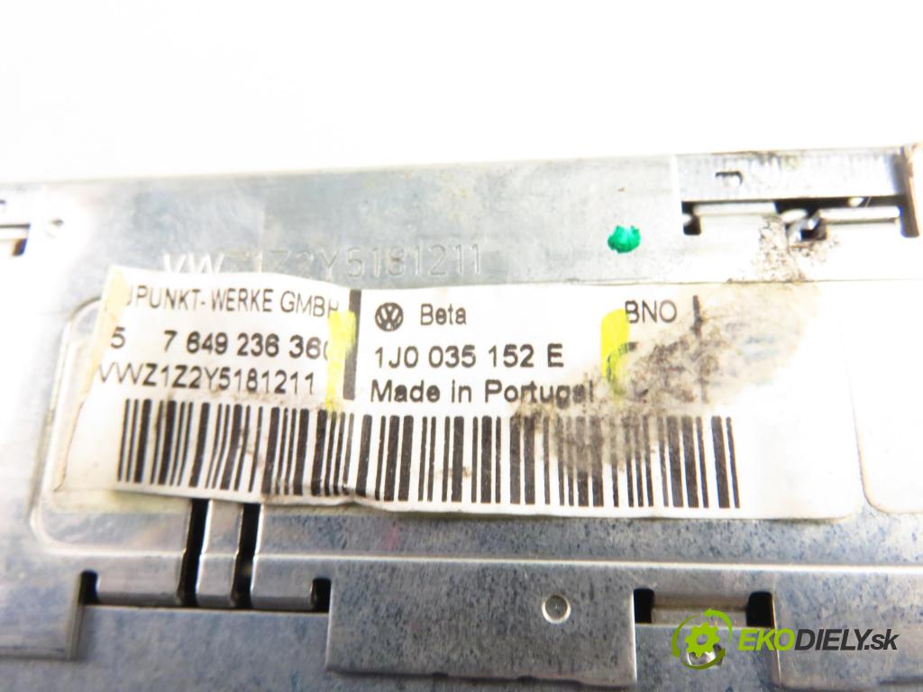 VW SHARAN (7M8, 7M9, 7M6) MINIVAN 2000 85,00 1.9 TDI PD 115 - AUY 1896,00 RADIO 1J0035152E