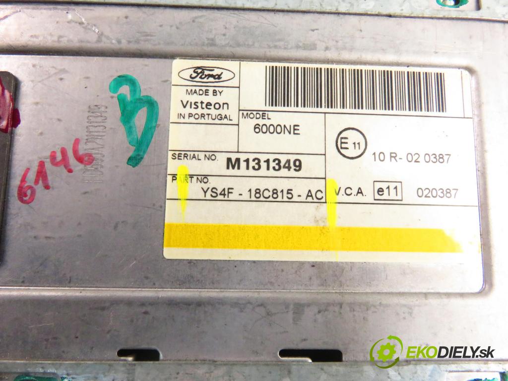 FORD MONDEO III Turnier (BWY) KOMBI 2003 96,00 2.0 TDCi 130 - N7BA 1998,00 RADIO CD YS4F18C815AC