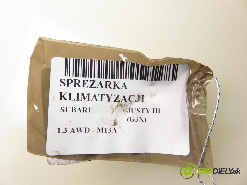 SUBARU JUSTY III (G3X) HB 2003 69,00 1.3 AWD 94 - M13A 1328,00 KOMPRESOR: klimatizácie 9520086GA0 ; MSC60CA ; AKC200A081 (Kompresor klimatizácie)
