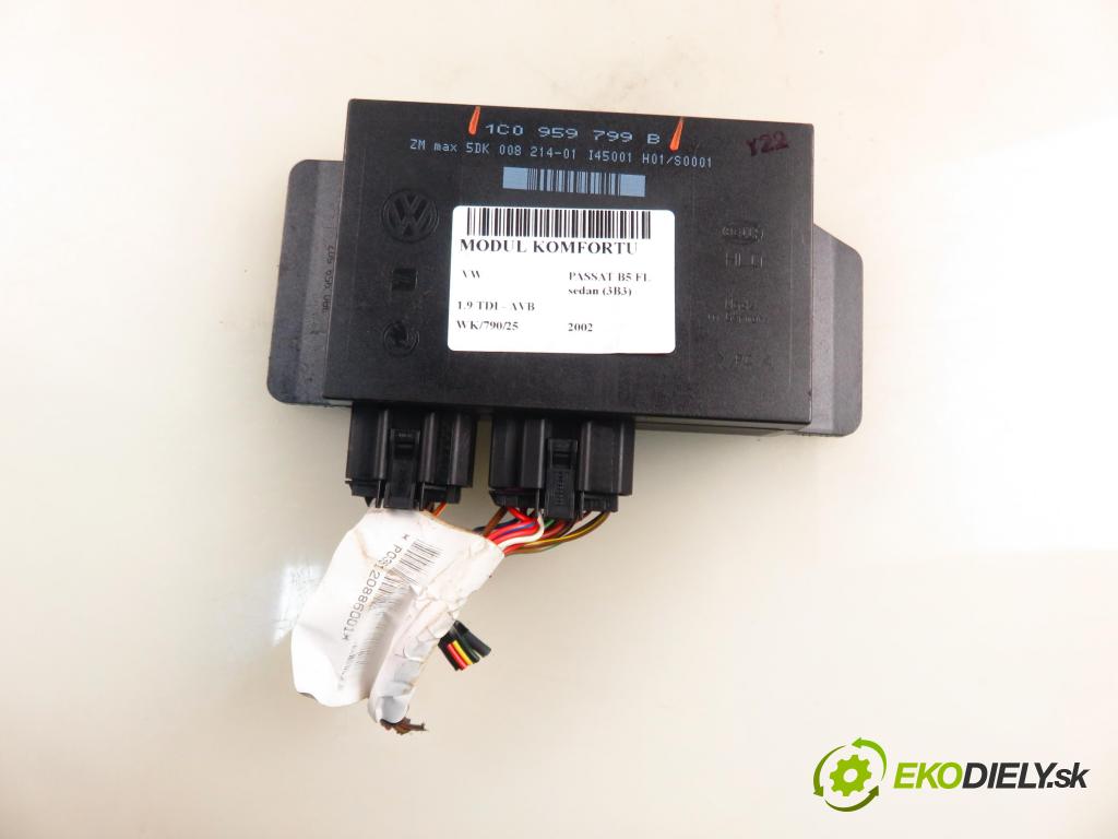 VW PASSAT B5.5 (3B3) SEDAN 2002 74,00 1.9 TDI PD 101 - AVB 1896,00 MODUL komfortu 1C0959799B