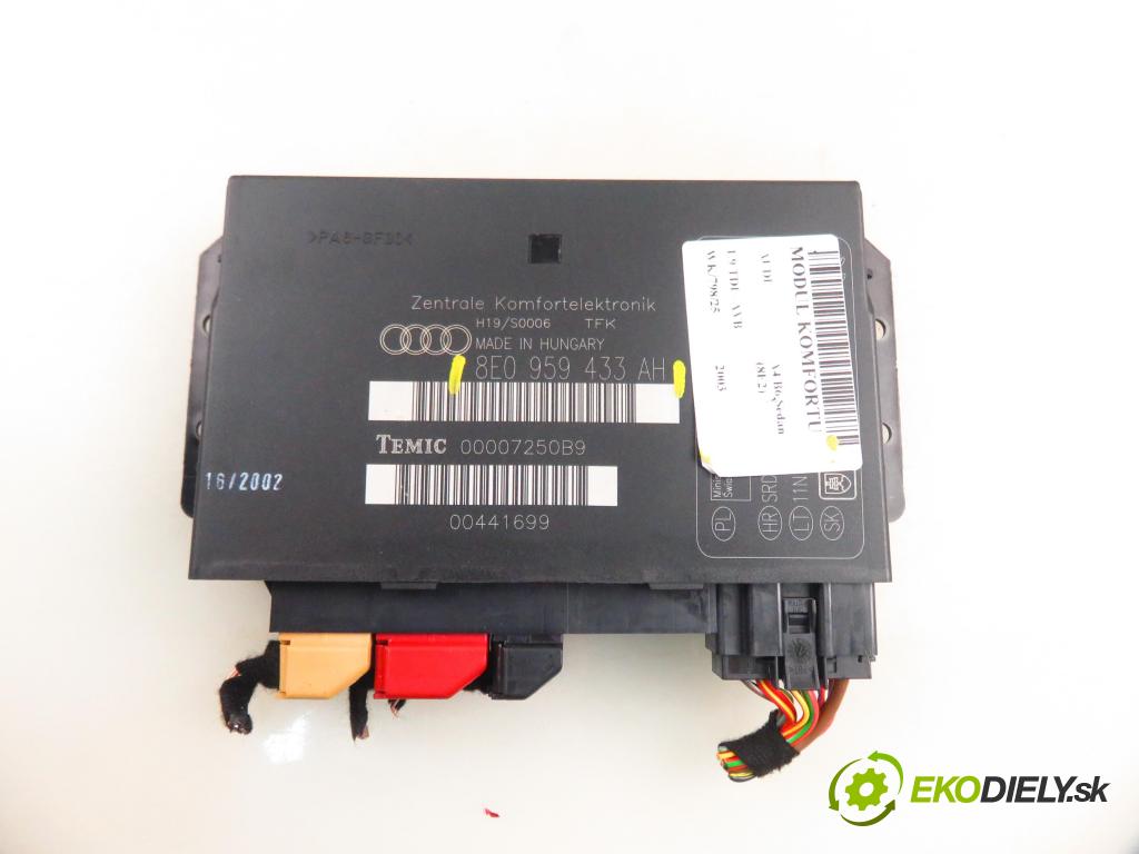 AUDI A4 (8E2, B6) SEDAN 2003 74,00 1.9 TDI PD 101 - AVB 1896,00 MODUL komfortu 8E0959433AH