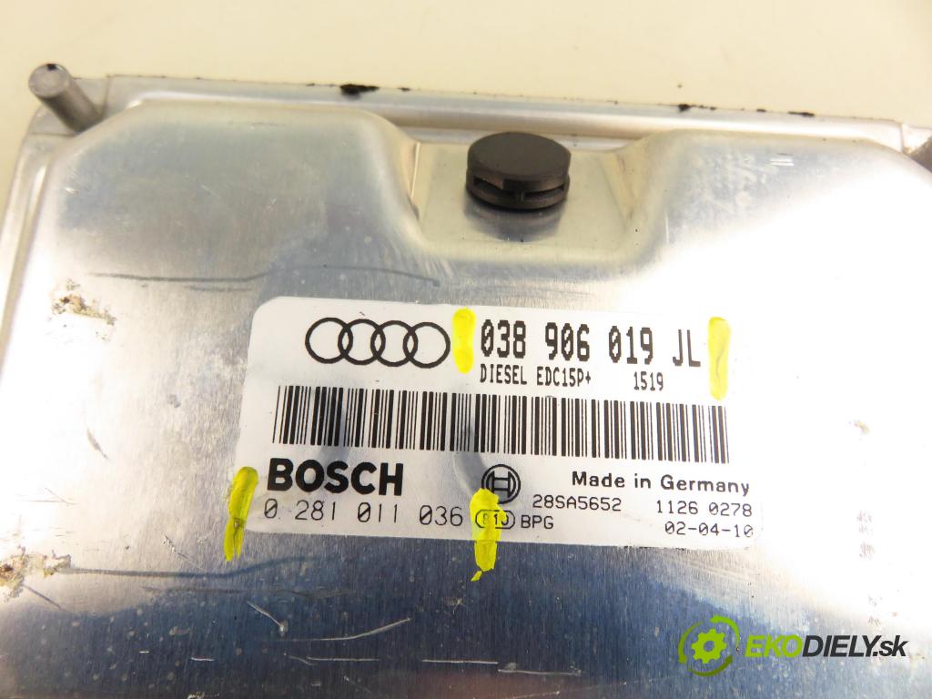 AUDI A4 (8E2, B6) SEDAN 2003 74,00 1.9 TDI PD 101 - AVB 1896,00 Riadiaca jednotka Motor 038906019JL ; 0281011036