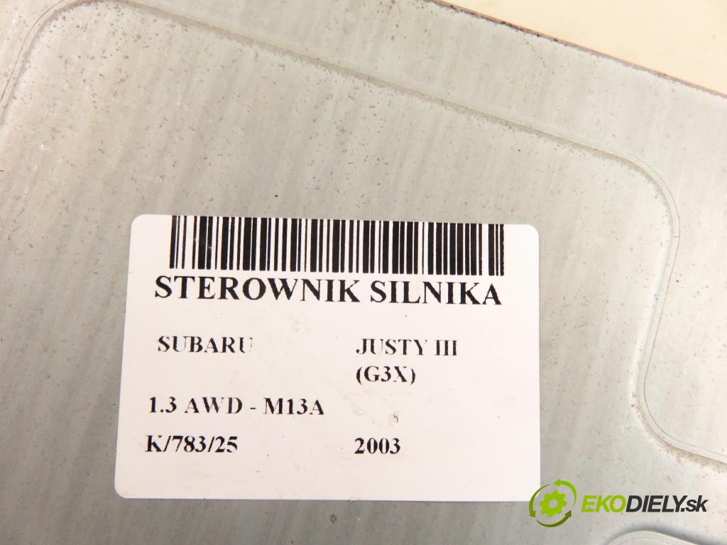 SUBARU JUSTY III (G3X) HB 2003 69,00 1.3 AWD 94 - M13A 1328,00 Riadiaca jednotka Motor 3392086G12