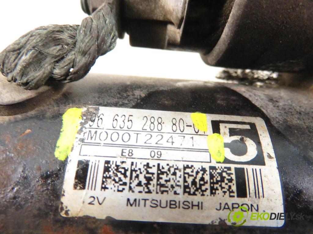 PEUGEOT 307 (3A/C) HB 2003 50,00 1.4 HDi - 8HZ (DV4TD) 1398,00 Štartér M000T22471 ; 9663528880 (Štartér)