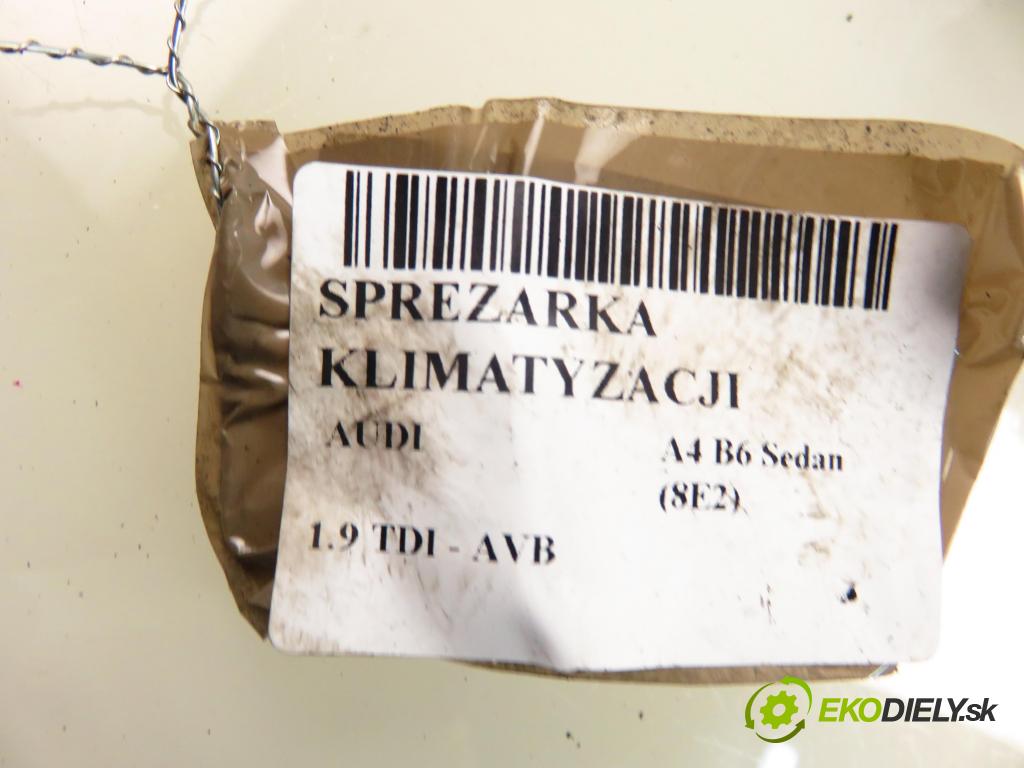 AUDI A4 (8E2, B6) SEDAN 2003 74,00 1.9 TDI PD 101 - AVB 1896,00 KOMPRESOR: klimatizácie 4472208403 (Kompresor klimatizácie)