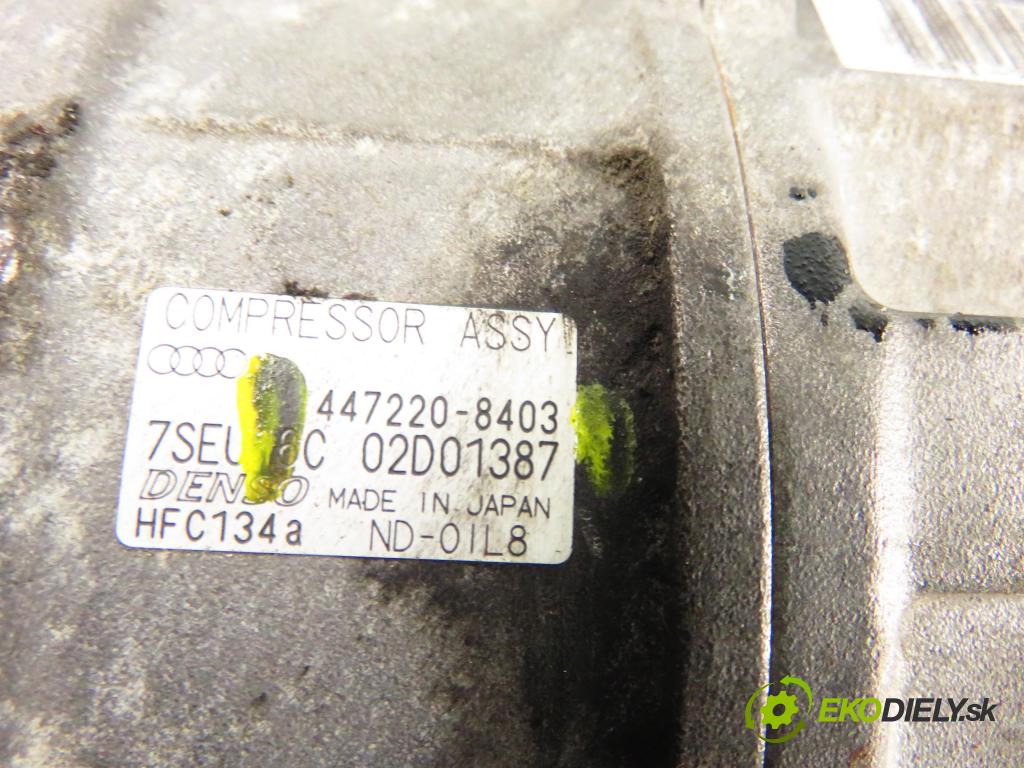 AUDI A4 (8E2, B6) SEDAN 2003 74,00 1.9 TDI PD 101 - AVB 1896,00 KOMPRESOR: klimatizácie 4472208403 (Kompresor klimatizácie)