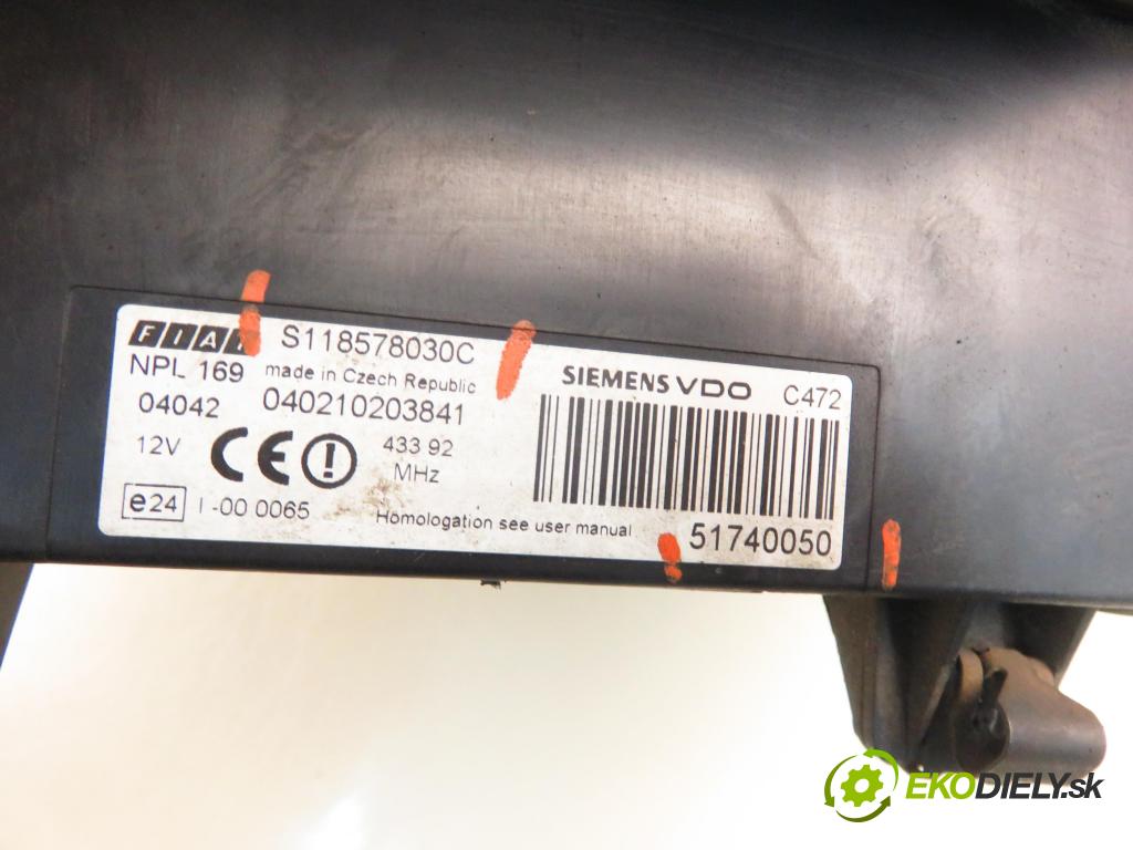 FIAT PANDA (169_) HB 2004 44,00 1.2 60 - 188 A4.000 1242,00 MODUL BSI S118578030C ; 51740050