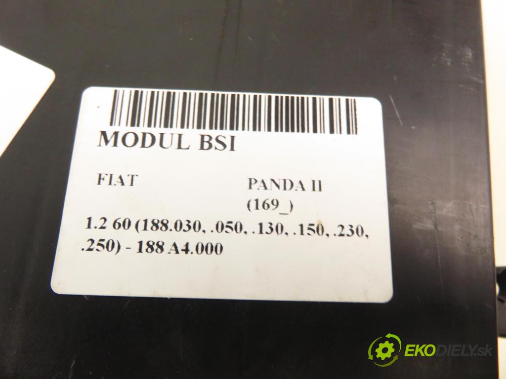 FIAT PANDA (169_) HB 2004 44,00 1.2 60 - 188 A4.000 1242,00 MODUL BSI S118578030C ; 51740050
