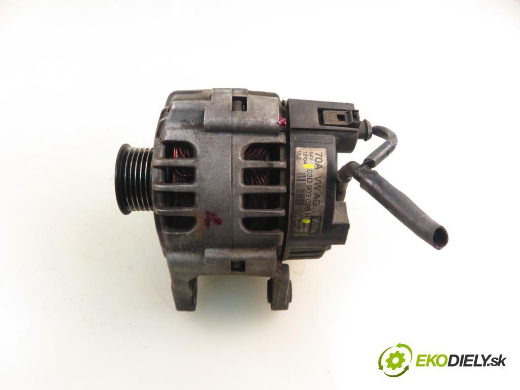 SKODA FABIA I (6Y2) HB 2004 47,00 1.2 - AZQ 1198,00 Alternátor 03D903025H (Alternátor)