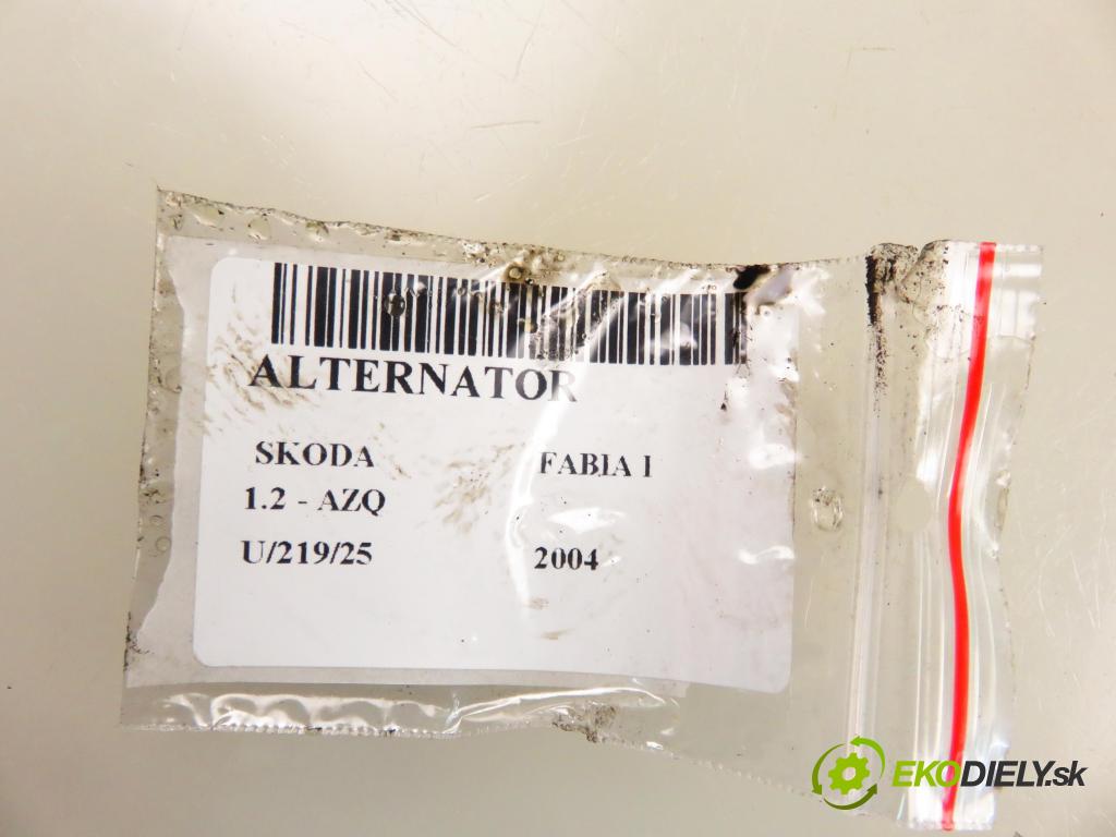SKODA FABIA I (6Y2) HB 2004 47,00 1.2 - AZQ 1198,00 Alternátor 03D903025H (Alternátor)