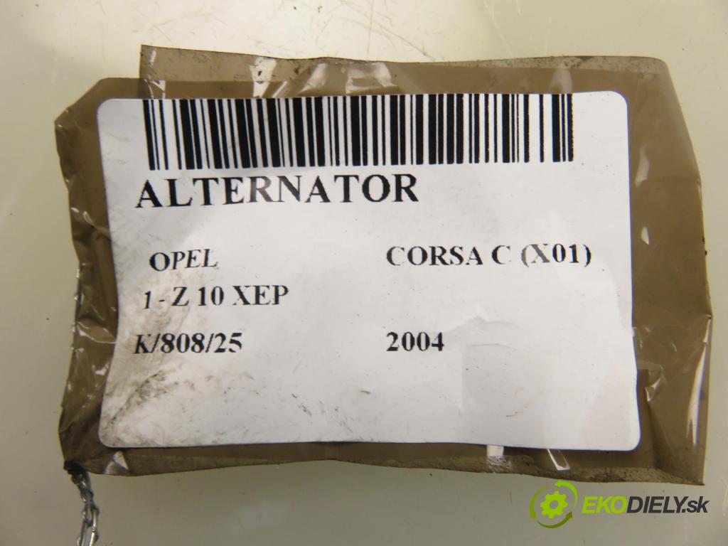 OPEL CORSA C (X01) HB 2004 44,00 1 - Z 10 XEP 998,00 Alternátor 24437119 ; 24437119XK ; 0124225041 (Alternátor)