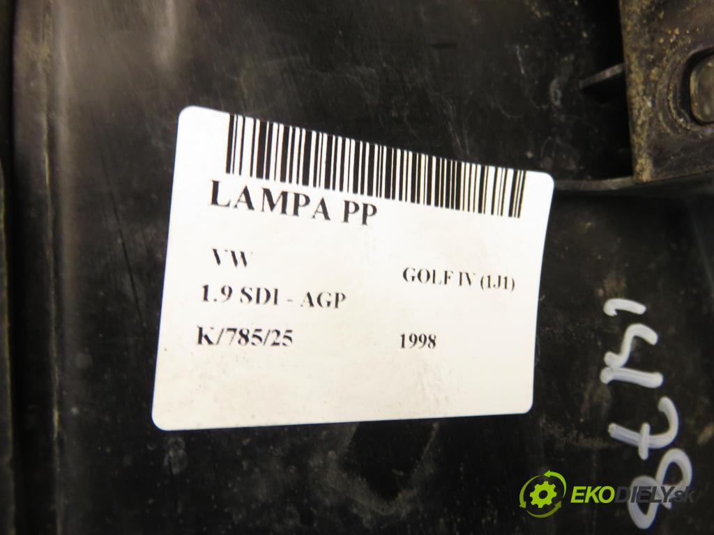 VW GOLF IV (1J1) HB 1998 50,00 1.9 SDI - AGP 1896,00 Svetlo PP 1J1941016B
