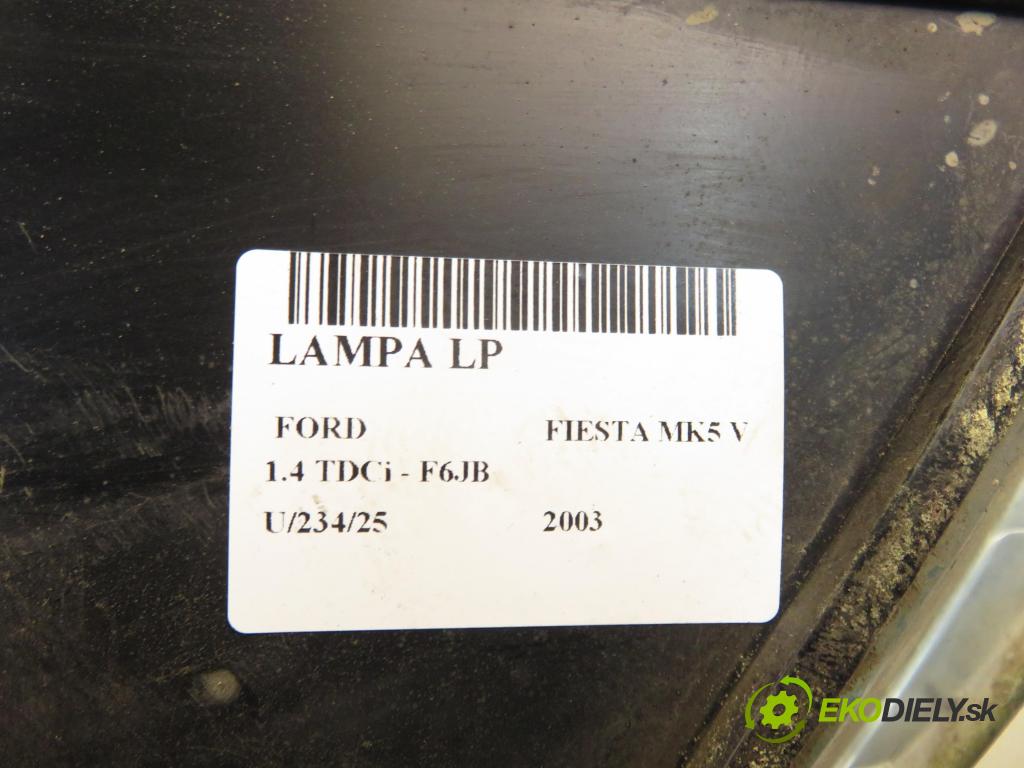 FORD FIESTA V (JH_, JD_) HB 2003 50,00 1.4 TDCi 68 - F6JB 1399,00 světlo LP 2S6X13W030AH