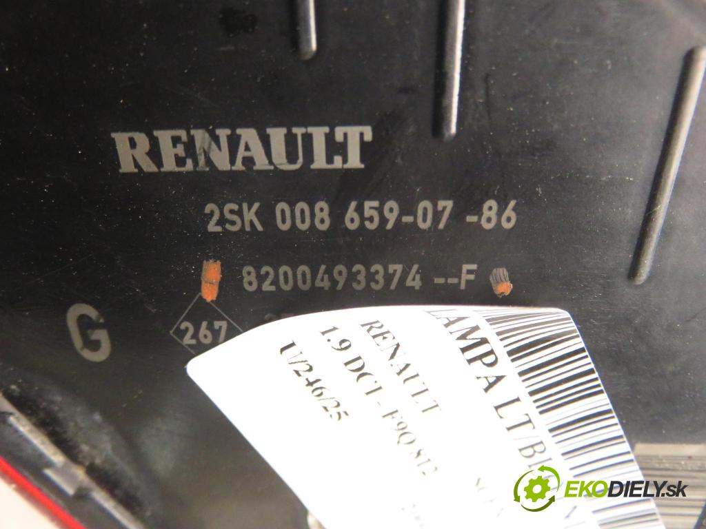 RENAULT SCENIC II (JM0/1_) HB 2004 88,00 1.9 DCI - F9Q 812 1870,00 světlo levé zadní 8200493374F