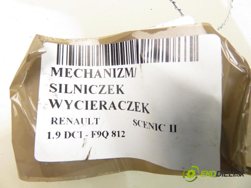 RENAULT SCENIC II (JM0/1_) HB 2004 88,00 1.9 DCI - F9Q 812 1870,00 MECHANISMUS/ motorek stěračů