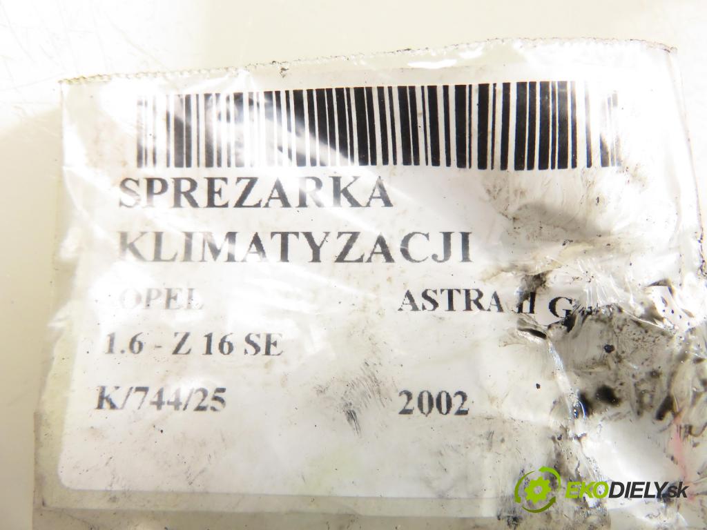 OPEL ASTRA G liftback (T98) HB 2002 62,00 1.6 8V - Z 16 SE 1598,00 KOMPRESOR: klimatizácie 24462196 (Kompresor klimatizácie)