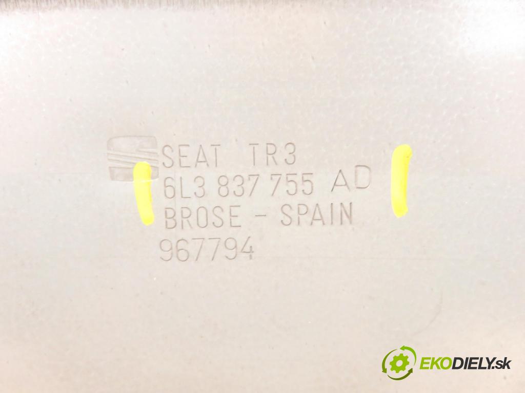 SEAT IBIZA III (6L1) HB 2009 59,00 1.4 TDI - BMS 1422,00 mechanismus oken 3D 6L2959802 ; 6L3837755AD ; 6L3837751CH