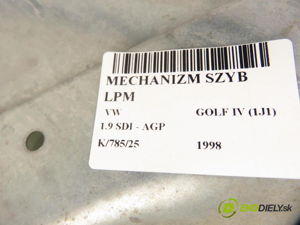 VW GOLF IV (1J1) HB 1998 50,00 1.9 SDI - AGP 1896,00 mechanismus oken LPM 