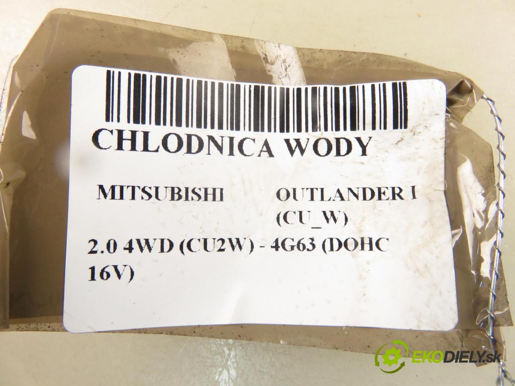 MITSUBISHI OUTLANDER I (CU_W) SUV 2003 100,00 2.0 4WD (CU2W) - 4G63 (DOHC 16V) 1997,00 chladič vody MR993741