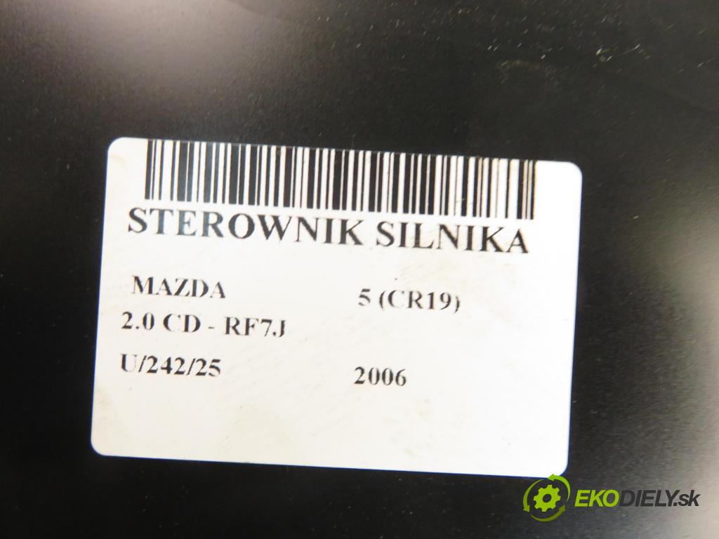 MAZDA 5 (CR19) MINIVAN 2006 105,00 2.0 MZR-CD 143 - RF7J 1998,00 Riadiaca jednotka Motor 2758006681 ; RF7P18881P