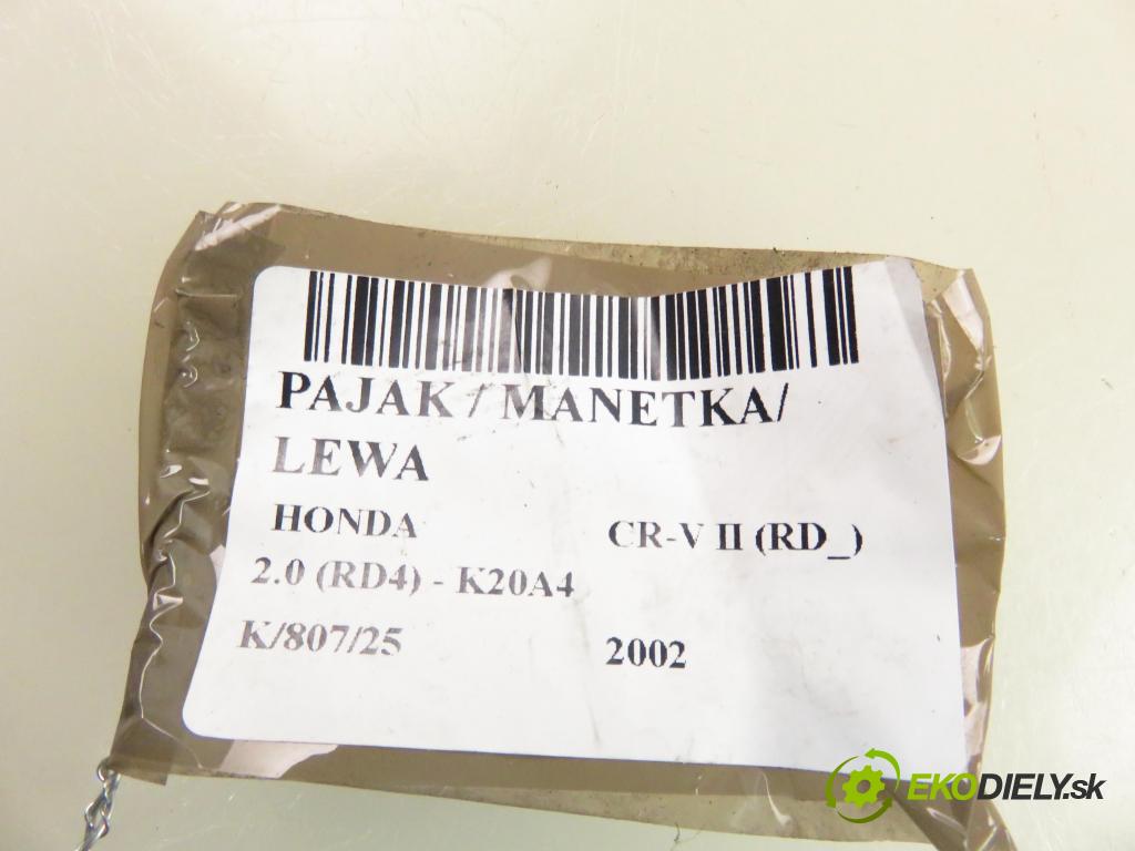 HONDA CR-V II (RD_) SUV 2002 110,00 2.0 (RD4) - K20A4 1998,00 PAKA/ŘAZENÍ/SADA: 