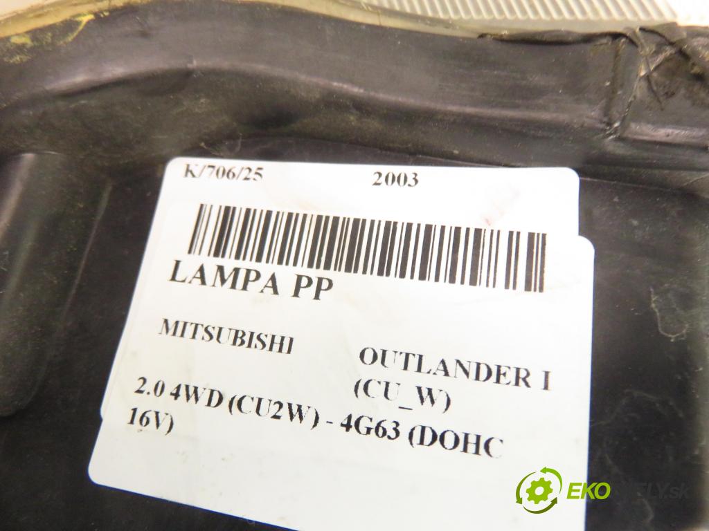 MITSUBISHI OUTLANDER I (CU_W) SUV 2003 100,00 2.0 4WD (CU2W) - 4G63 (DOHC 16V) 1997,00 světlo PP