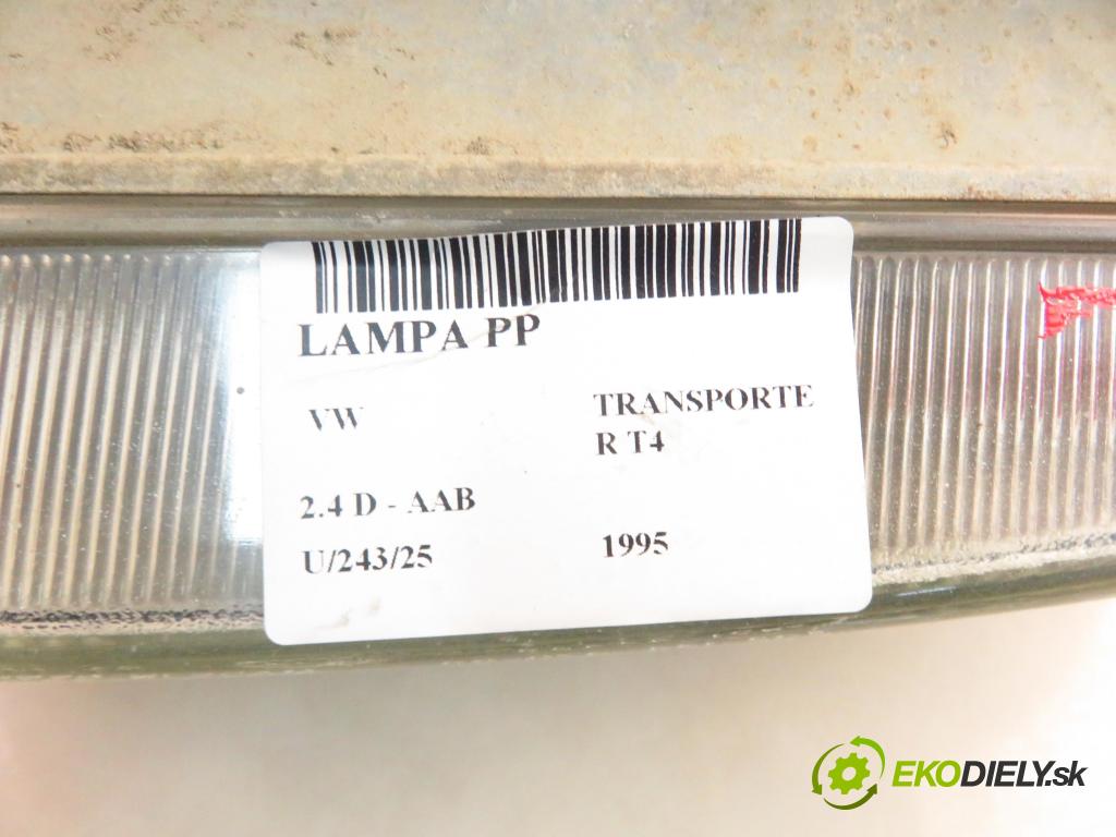 VW TRANSPORTER IV Skrzynia (70XA) BUS 1995 57,00 2.4 D 78 - AAB 2370,00 Svetlo PP