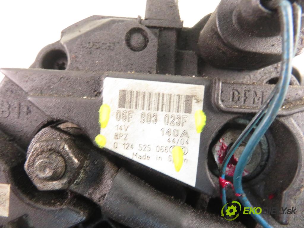 VW PASSAT B5.5 (3B3) SEDAN 2002 74,00 1.9 TDI PD 101 - AVB 1896,00 Alternátor 06F903023F ; 0124525066 (Alternátor)