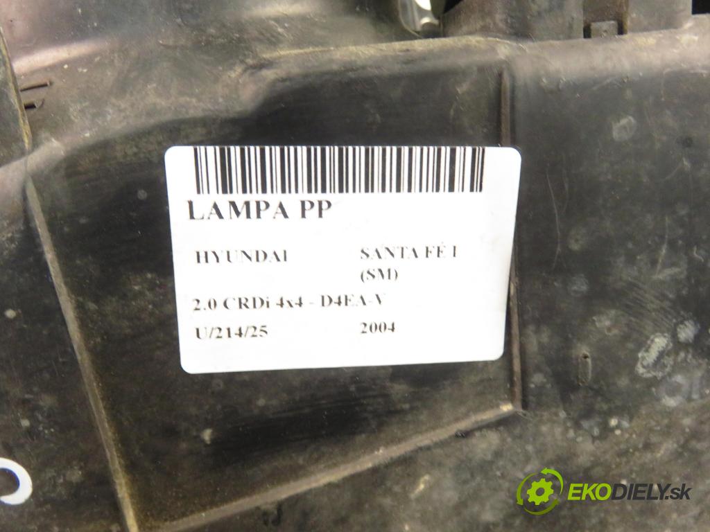HYUNDAI SANTA FÉ I (SM) SUV 2004 92,00 2.0 CRDi 4x4 - D4EA-V 1991,00 světlo PP