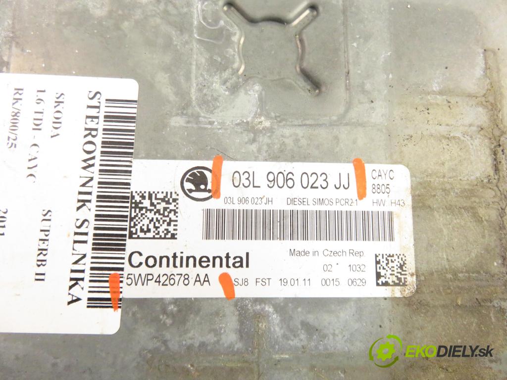 SKODA SUPERB II kombi (3T5) KOMBI 2011 77,00 1.6 TDI - CAYC 1598,00 Riadiaca jednotka Motor 03L906023JJ ; 5WP42678AA
