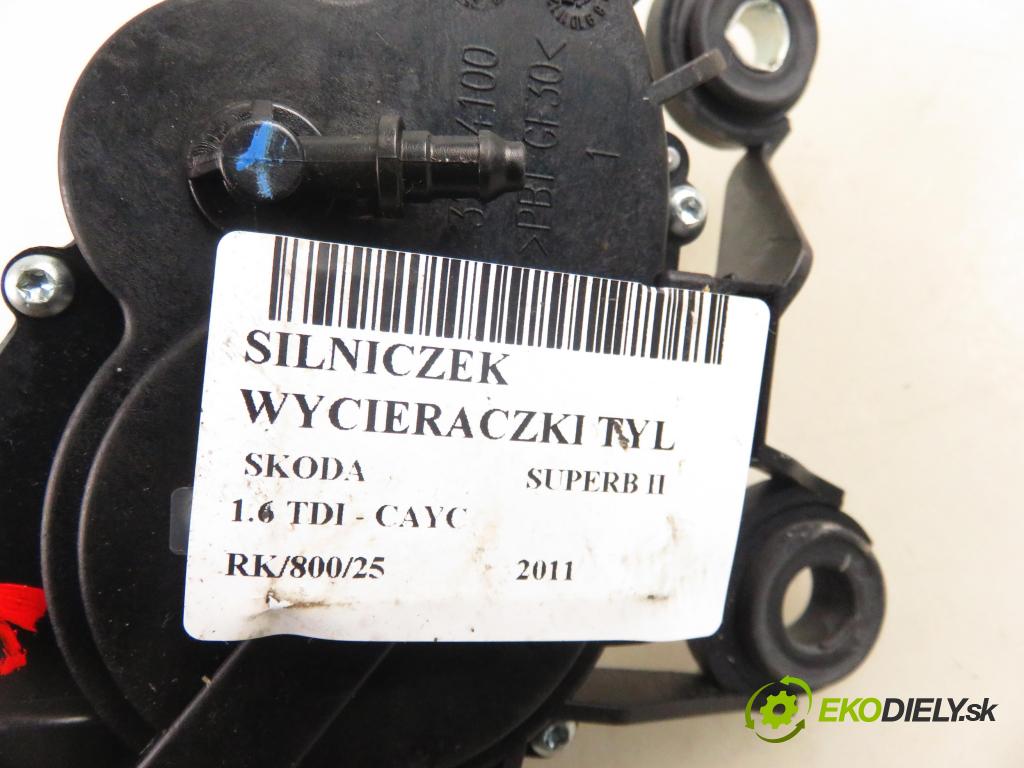 SKODA SUPERB II kombi (3T5) KOMBI 2011 77,00 1.6 TDI - CAYC 1598,00 motorek stěrače ZADNÍ: 5J7955711B