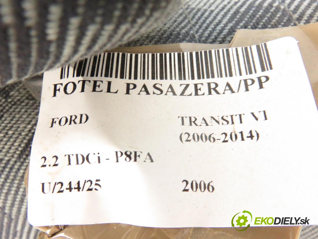 FORD TRANSIT Furgon (FA_ _) FURGON 2006 63,00 2.2 TDCi - P8FA 2198,00 Sedadlo CESTUJÚCI/PP