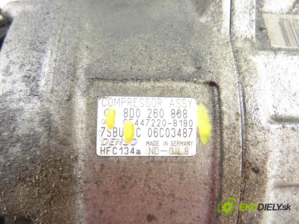 VW PASSAT B5.5 (3B3) SEDAN 2002 74,00 1.9 TDI PD 101 - AVB 1896,00 KOMPRESOR: klimatizácie 4472208180 ; 8D0260808 (Kompresor klimatizácie)