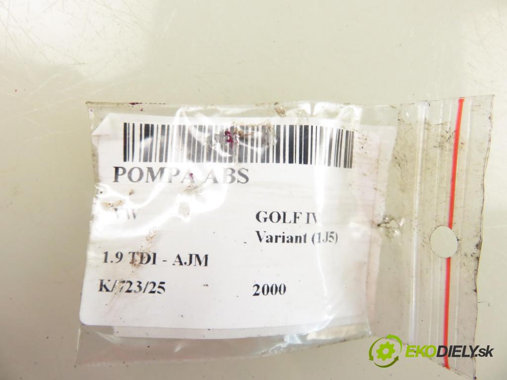 VW GOLF IV Variant (1J5) HB 2000 85,00 1.9 TDI PD 115 - AJM 1896,00 Pumpa ABS 1C0907379 ; 10094703073 ; 6X0614517 (Pumpa ABS)