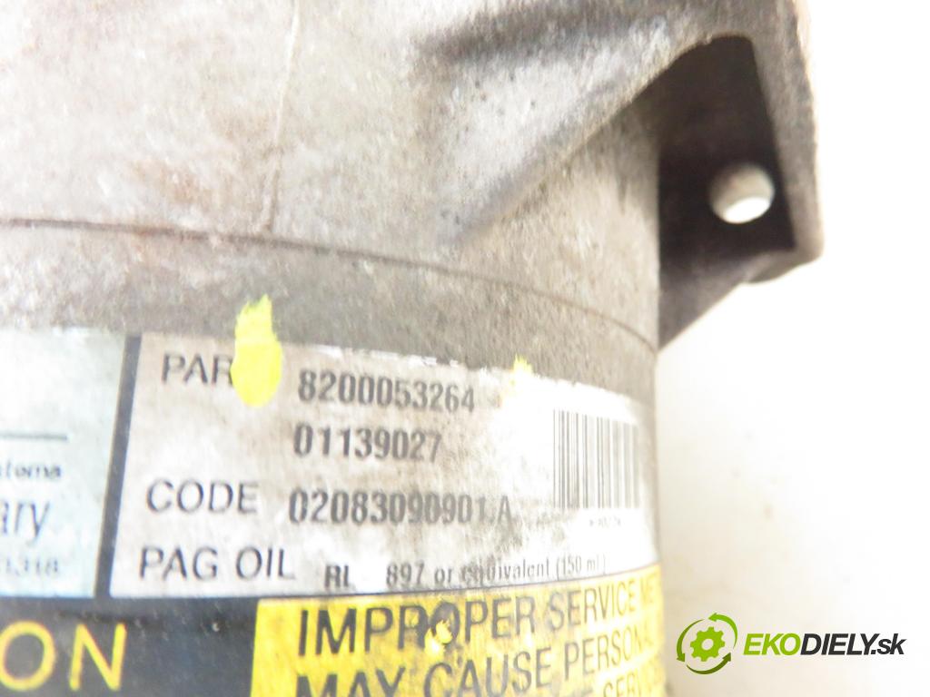 RENAULT MEGANE II (BM0/1_, CM0/1_) HB 2003 88,00 1.9 dCi 120 - F9Q 800 1870,00 KOMPRESOR: klimatizace 8200053264 (Kompresory)