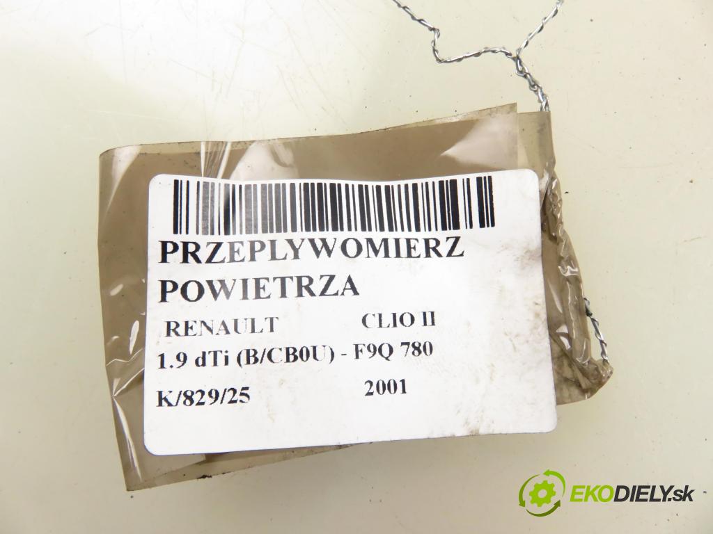 RENAULT CLIO II (BB_, CB_) HB 2001 59,00 1.9 dTi (B/CB0U) - F9Q 780 1870,00 váha vzduchu vzduchu 8ET00914200